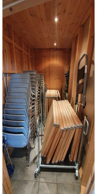 Bord og stoler for 40 personer++