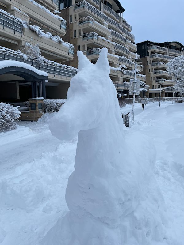 Nydelig skulptur i fellesområdet 👍
