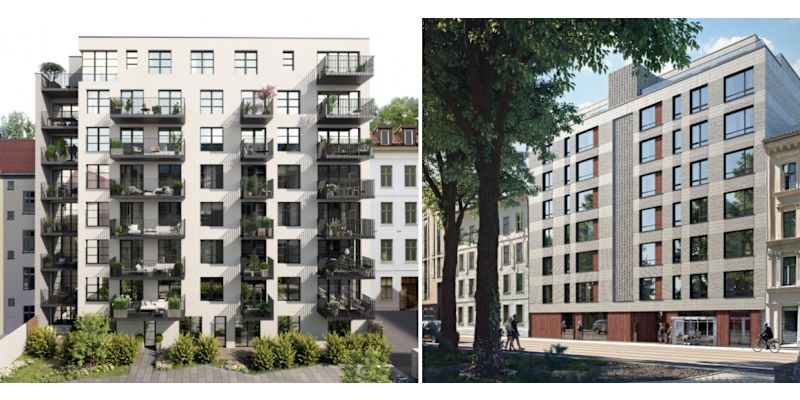 Grønlandsleiret 55 er en murgård i Grønlandsleiret 55. Her ser du bygget sett fra bakgård og fra forsiden vis-a-vis Botsparken.