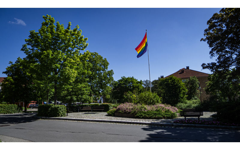 Her kan du nyte freden, utenfor Prost Hallings vei 1. Her finner du også vårt eget fellesvaskeri og utleielokale.