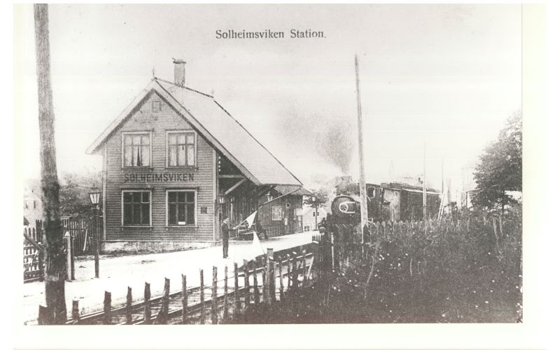 Solheimsviken Jernbanestasjon 1905