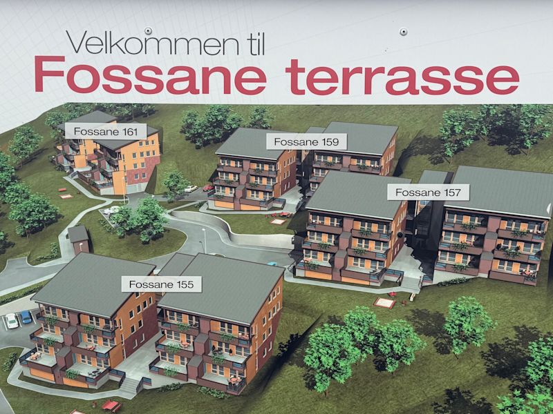 Skisse over sameiet Fossane Terrasse