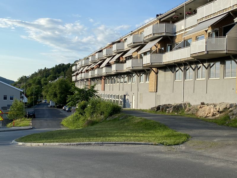 Fasaden mot vest