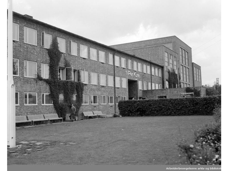 Transformatorfabrikken 1955, nå Frydenberg Skole/Kiwi